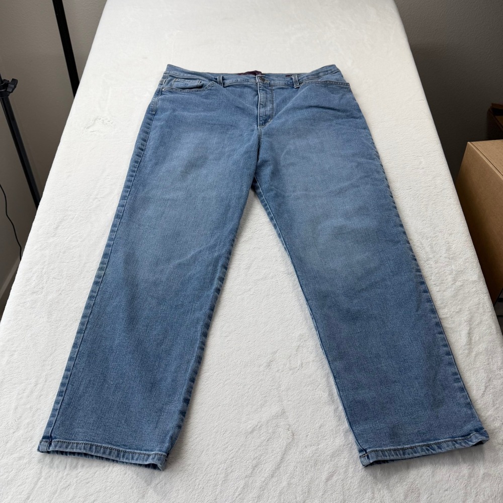 Gloria Vanderbilt Amanda Jeans Womens 18S Blue Good Stretch Straight‎ Leg 1523